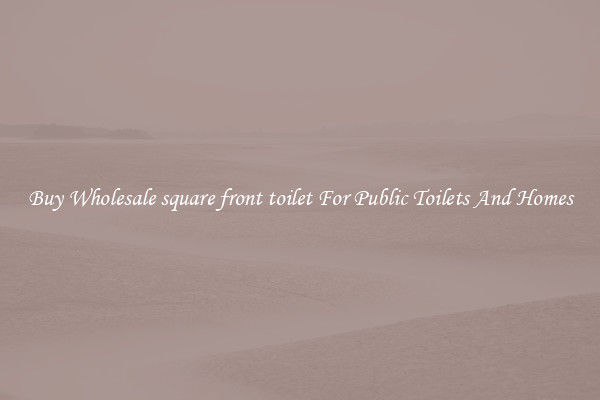 Buy Wholesale square front toilet For Public Toilets And Homes
