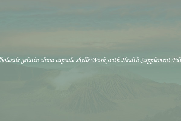 Wholesale gelatin china capsule shells Work with Health Supplement Fillers