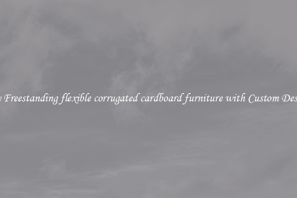 Buy Freestanding flexible corrugated cardboard furniture with Custom Designs