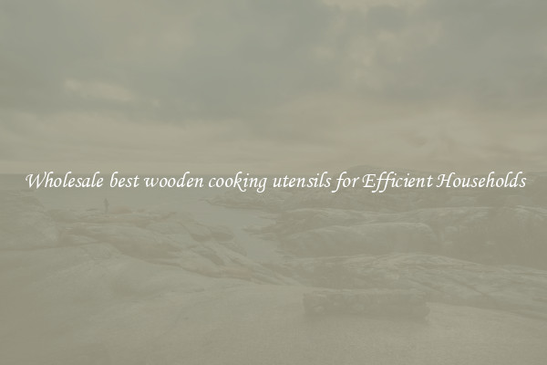 Wholesale best wooden cooking utensils for Efficient Households
