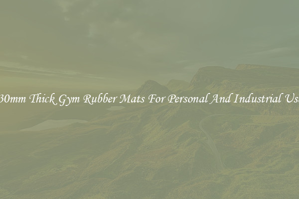 30mm Thick Gym Rubber Mats For Personal And Industrial Use