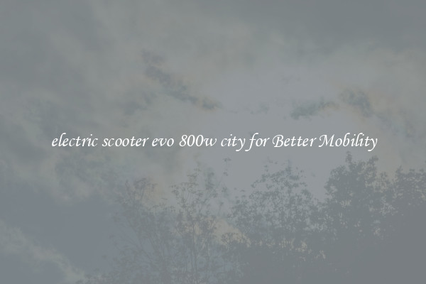 electric scooter evo 800w city for Better Mobility