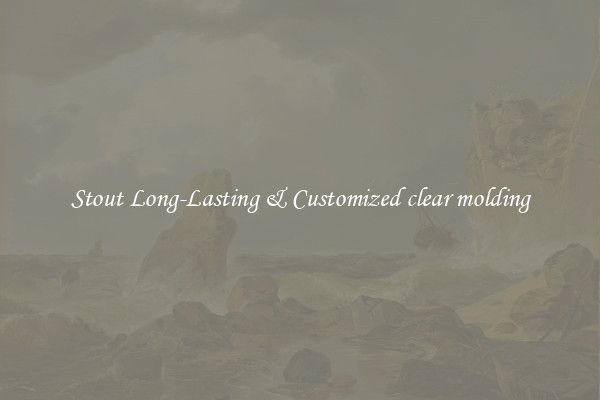 Stout Long-Lasting & Customized clear molding