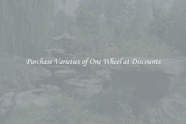 Purchase Varieties of One Wheel at Discounts