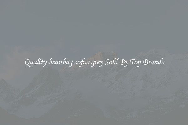 Quality beanbag sofas grey Sold By Top Brands