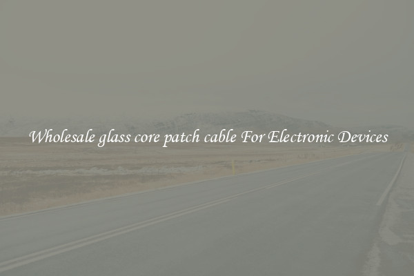 Wholesale glass core patch cable For Electronic Devices