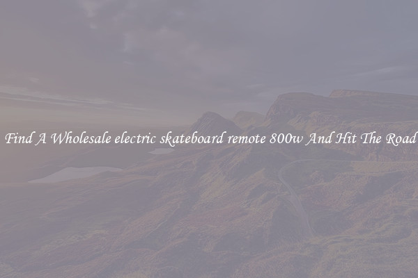 Find A Wholesale electric skateboard remote 800w And Hit The Road