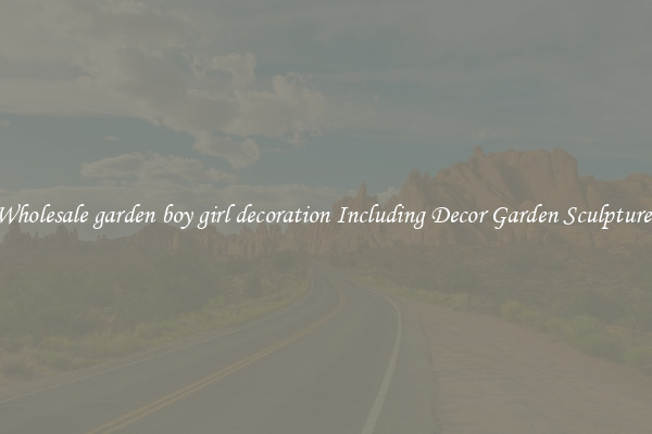 Wholesale garden boy girl decoration Including Decor Garden Sculptures